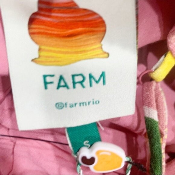 Farm‎ Rio Fresh Lemons Ruffle Midi Dress - Picture 12 of 13